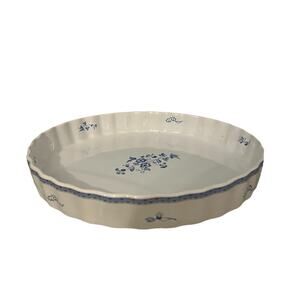 Fyrklovern Pie Plate Firkloveren Apilanlehti Classic Quiche Tart Pan Blue White